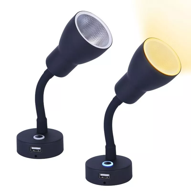 RV Car Motorhome LED USB Fixture မီးများ